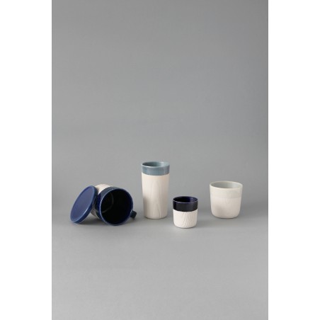 Tasse Midnight - MU - Blanche / Bleu nuit x2