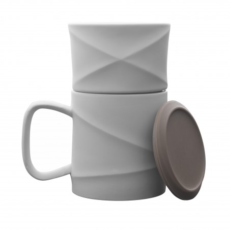 Mug - WAVE - Blanc/Gris