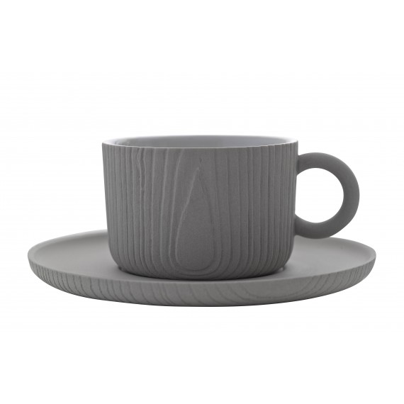 Tasse et Soucoupe - MU - Grise