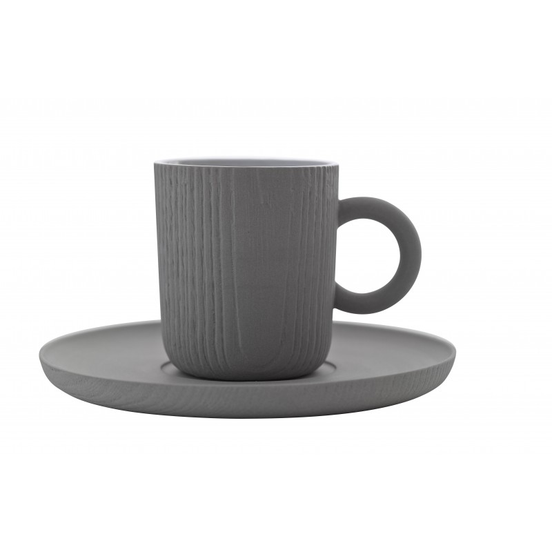 Tasse et Soucoupe Expresso - MU - Grise