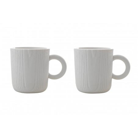 Tasse Expresso - MU - Blanche x2