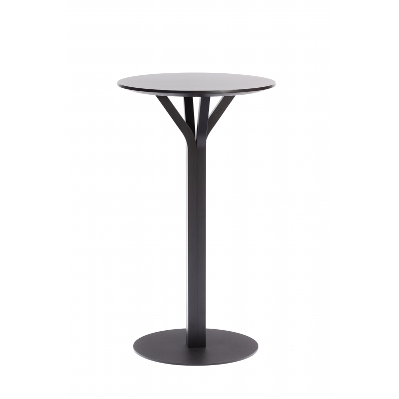 Table de Bar Ronde - BLOOM - Hêtre Noir