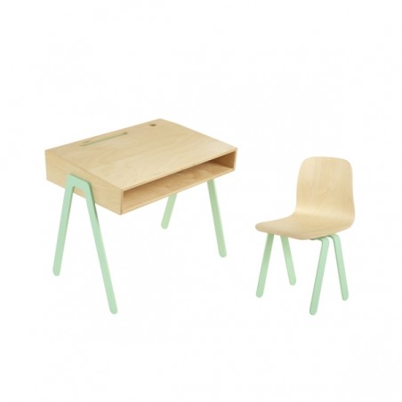 Bureau Enfant Small - IN2WOOD - Menthe