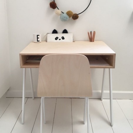 Bureau Enfant Large - IN2WOOD - Jaune