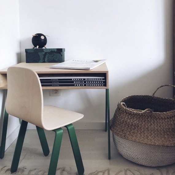 Bureau Enfant Large - IN2WOOD - Jaune