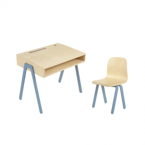Chaise Enfant Small - IN2WOOD - Bleue