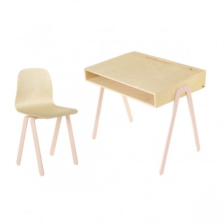 Chaise Enfant Large - IN2WOOD - Rose