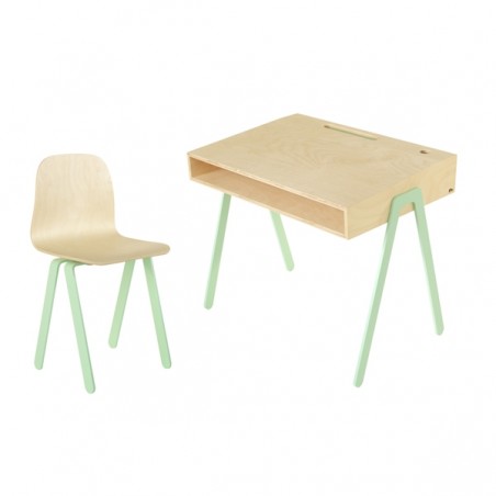 Chaise Enfant Large - IN2WOOD - Menthe
