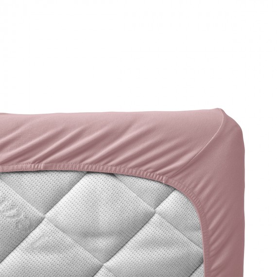 Drap Housse pour Lit Junior - LEANDER - Rose x2