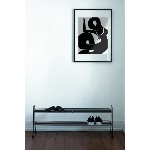 Meuble à chaussures - BILL L - Noir Atelierplume