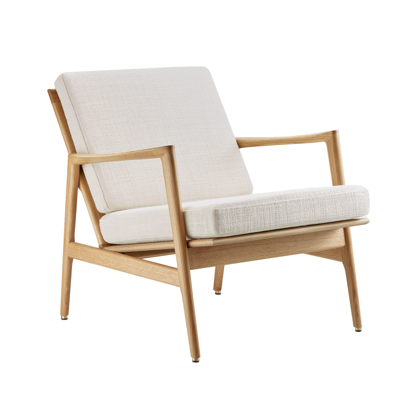 Fauteuil - Stefan - Blanc - Tissu Coco Atelierplume