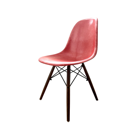 Chaise Eames DSW Herman Miller - Rouge