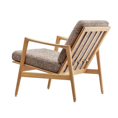 Fauteuil - Stefan - Marron - Tissu Braid