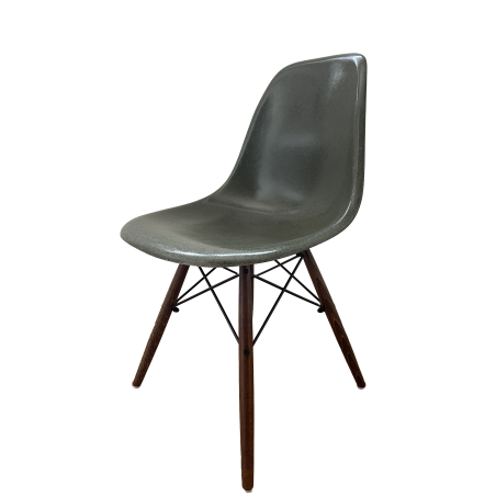 Chaise Eames DSW Herman Miller - Olive green