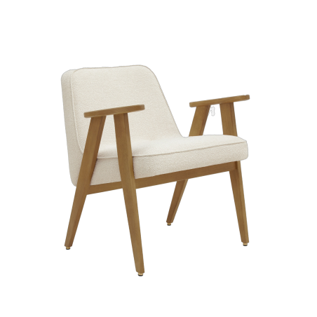 Fauteuil - 366 - Blanc - Tissu Boucle